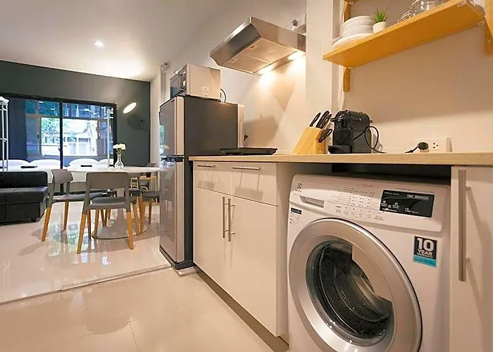 S2 Silom Large 4-6 Guests Full Kitchen Wifi バンコク都